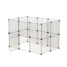 i.Pet 20-Panel Foldable Pet Playpen Enclosure - Durable Steel, Safe Round Edges, Secure Lock, Easy Setup & Transport