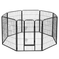 i.Pet 40" 8 Panel Dog Playpen – Durable Steel, Powder-Coated, Foldable Pet Exercise Cage with Secure Lock System