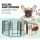 i.Pet 40" 8 Panel Dog Playpen – Durable Steel, Powder-Coated, Foldable Pet Exercise Cage with Secure Lock System