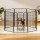 i.Pet 48" Dog Playpen 8 Panel Foldable Pet Enclosure Cage Kennel Puppy Fence Indoor Outdoor Secure Play Area