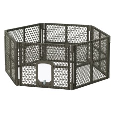 i.Pet 6-Panel Dog Playpen Enclosure, Durable PP Plastic, Spacious & Foldable Design for Dogs, Cats, Rabbits, Guinea Pigs