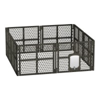 i.Pet Dog Playpen Enclosure - 8 Panel Durable PP Plastic Fence, Foldable Design, Various Shapes, Easy Setup & Storage