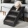 i.Pet Foldable Dog Ramp Steps - Portable, Non-Slip, Durable PP Plastic for Bed, Sofa, Car | Black | 62x40x49.5cm