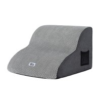 i.Pet 2-Step Dog Ramp for Small Dogs | High-Density Foam, Non-Slip Suede, 40x40x27cm | Easy Clean & Storage Bag