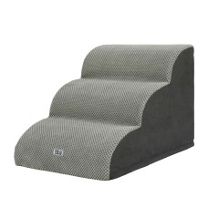 i.Pet Dog Ramp Steps: 3-Tier Foam Pet Stairs for Bed & Sofa, Non-Slip Suede, Water-Resistant, Machine Washable, Grey i.Pet Dog Ramp Steps: 3-Tier Foam Pet Stairs for Bed & Sofa, Non-Slip Suede, Water-Resistant, Machine Washable, Grey