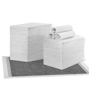 i.Pet Puppy Training Pads 200pcs - 60x60cm Super Absorbent, Leak-Proof, Odour-Free, Antibacterial Grey Pads