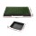 i.Pet Training Pad with Tray - Large 3-Layer Odourless Grass Mat for Dogs, 64x52cm, Indoor/Outdoor Use, Easy Clean