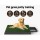 i.Pet Training Pad with Tray - Large 3-Layer Odourless Grass Mat for Dogs, 64x52cm, Indoor/Outdoor Use, Easy Clean