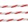 Giantz 500m Electric Fence Poly Rope - UV Stabilised, 6 Stainless Steel Strands, Red & White for Livestock Control