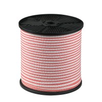 Giantz 400M Electric Fence Polytape - Red & White, 12mm, UV Treated, High Visibility, 5-Strand Stainless Steel