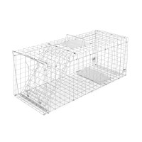 Giantz Gardeon Large Humane Animal Trap Cage 150x50cm - Rust-Resistant Galvanised Iron, Collapsible & Safe Design