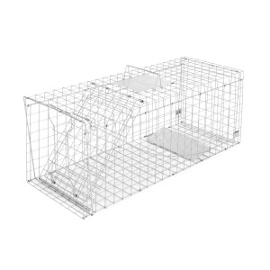 Giantz Gardeon Large Humane Animal Trap Cage 150x50cm - Rust-Resistant Galvanised Iron, Collapsible & Safe Design