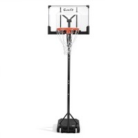 Everfit Portable Pool Basketball Hoop System, Adjustable 1.05M-2.1M, Steel Frame, Wheels, Weather-Resistant Net