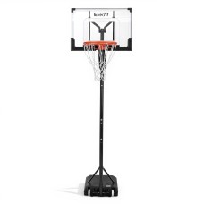 Everfit Portable Pool Basketball Hoop System, Adjustable 1.05M-2.1M, Steel Frame, Wheels, Weather-Resistant Net