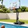 Everfit Portable Pool Basketball Hoop System, Adjustable 1.05M-2.1M, Steel Frame, Wheels, Weather-Resistant Net