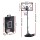 Everfit Portable Basketball Hoop Adjustable Foldable Stand 2.07m Polycarbonate Backboard Steel Rim Mobile System