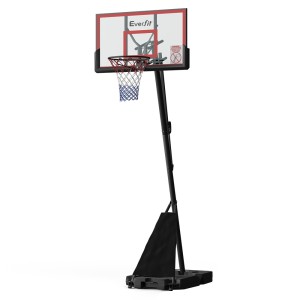 Everfit 3.05M Portable Basketball Hoop Stand System with 44" Polycarbonate Backboard, Adjustable Height & Steel Frame