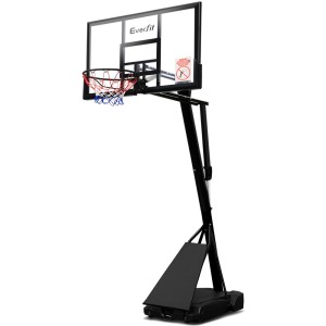 Everfit 3.05M Adjustable Basketball Hoop Stand System, 48" Sturdy PC Backboard, Portable, Self-Return, Dunk-Ready