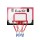 Everfit 23" Mini Basketball Hoop Backboard, Shatterproof PET, Door Wall Mounted, Kids Indoor Sports Set, Red