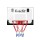 Everfit 23" Mini Basketball Hoop Backboard for Door Wall Mount, Shatterproof PET, Steel Rim, Kids, Black, Set with Ball