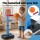 Keezi Kids Adjustable Basketball Hoop and T‑Ball Stand 2‑in‑1 Height Adjustable Playset Blue for Ages 3-7