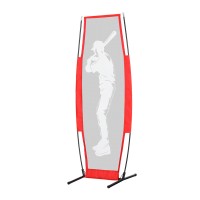 Everfit Portable Baseball Pitching Kit with Steel Frame, Reversible Net, Easy Set-Up, Waterproof Carry Bag - All Ages