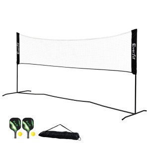 Everfit 3.6M Portable Sports Net Adjustable Height for Badminton, Tennis, Volleyball, Pickleball with Carry Bag