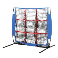 Everfit 9-Target Soccer Net Baseball Pitching Football Goal, 126x101x110cm, Metal Frame, Portable Training Aid