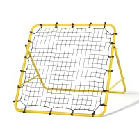 Everfit Portable Rebound Net: 100x81x100cm, Yellow, Metal Frame, HDPE Mesh for Soccer, Baseball, Football Training