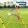 Everfit Portable Rebound Net: 100x81x100cm, Yellow, Metal Frame, HDPE Mesh for Soccer, Baseball, Football Training