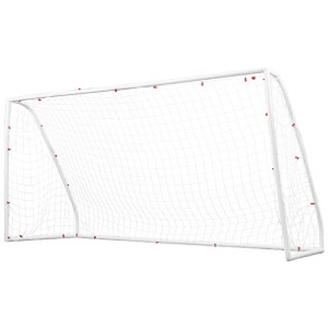 Everfit 12FT Soccer Football Goal with Sturdy UPVC Frame and Weatherproof PE Mesh Net, Portable for Backyard Training