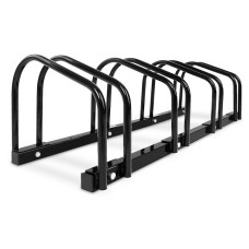 Giantz Weisshorn 4-Bike Stand Rack, Powder Coated Steel, Freestanding & Configurable, 950x280x270mm, Black Finish