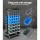 Giantz Double-Sided 90-Bin Storage Rack Stand with Rust-Resistant Steel Frame, Label Slots & Brakeable Wheels for 151kg