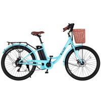 Everfit 26" Electric City Bike 250W Brushless Motor 36V 13Ah Removable Battery Shimano 7-Speed Disc Brakes