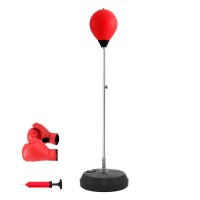 Everfit 150cm Adjustable Freestanding Punching Bag with Gloves & Pump - Professional Steel Frame, PVC Surface