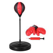 Everfit Height Adjustable Kids Boxing Bag Stand Set with Pump, Gloves, 180-Degree Spring for Confidence & Fitness