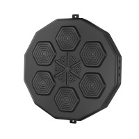 Everfit Bluetooth Music Boxing Machine 40x40cm PU Leather, Wall-Mounted, USB Rechargeable, Speaker, Gloves Included