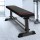 Everfit Flat Weight Bench - 300kg Capacity, Steel Frame, PU Leather, Stable Home Gym Equipment, 103x35x45cm, Black