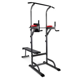 Everfit 8-in-1 Home Gym: Multi-Function Weight Bench, Chin Up Bar, Bench Press, 380kg Capacity, Steel Frame, Grey