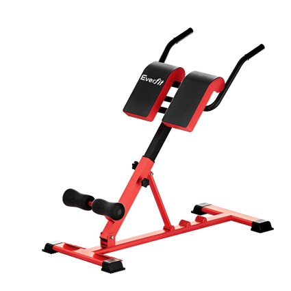 Everfit Adjustable Roman Chair 10-in-1 Weight Bench, 200kg Capacity, Steel Frame, PU Leather, Foldable Home Gym 107cm