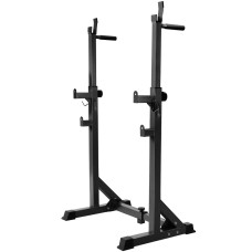 Everfit Adjustable Squat Rack - Strong Steel, 300kg Capacity, 10 Height Settings, Non-Slip Feet, Home Gym Essential