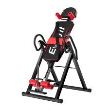 Everfit Inversion Table, Black, Adjustable 180° Inversion, High-Density Foam, Foldable Design, 120kg Capacity, Home Gym