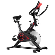 Everfit Spin Bike - Adjustable Home Gym Exercise Bike with 10KG Flywheel, Silent Belt Drive, LCD Monitor, Phone Holder Everfit Spin Bike - Adjustable Home Gym Exercise Bike with 10KG Flywheel, Silent Belt Drive, LCD Monitor, Phone Holder