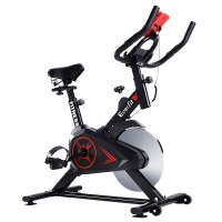Everfit 6kg Flywheel Spin Bike - Adjustable Steel Frame, LCD Monitor, Silent Drive & Phone Holder, Home Gym