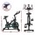 Everfit Spin Bike Exercise Bike 10kg Flywheel, 150kg Capacity, Adjustable Seat, LCD Monitor, Silent Belt Drive, Black