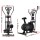 Everfit 6 in 1 Exercise Bike Elliptical Cross Trainer, Steel Frame, Adjustable Resistance, Dumbbells, Bands, LCD, 120kg