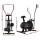 Everfit 4-in-1 Elliptical Cross Trainer Exercise Bike, Adjustable Steel Frame, LCD, Non-Impact, Bonus Resistance Bands