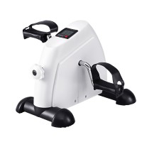 Everfit Pedal Exerciser Mini Under Desk Exercise Bike White, Adjustable Resistance, LED Display, Portable 38x39x31cm