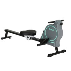 Everfit Rowing Machine 16-Level Magnetic Rower, Steel Glide Rail, Bluetooth APP, Foldable Home Gym Cardio 100kg