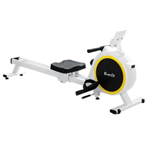 Everfit 16-Level Magnetic Rowing Machine - Quiet Home Gym Cardio with LCD, Dual Rails, & Easy Storage